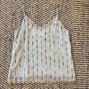 Drew light blue spaghetti strap tank